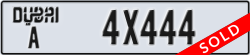 dubai - code - A - number -4X444