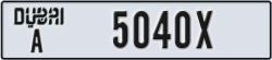 dubai - code - A - number -5040X
