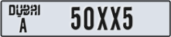 dubai - code - A - number -50XX5