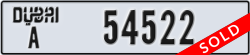 dubai - code - A - number -54522