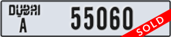dubai - code - A - number -55060