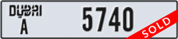 dubai - code - A - number -5740