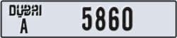 dubai - code - A - number -5860
