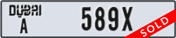 dubai - code - A - number -589X