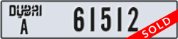 dubai - code - A - number -61512