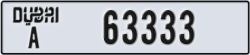 dubai - code - A - number -63333