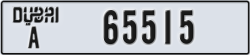 dubai - code - A - number -65515