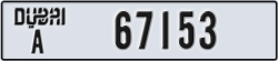 dubai - code - A - number -67153