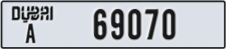 dubai - code - A - number -69070