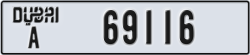 dubai - code - A - number -69116