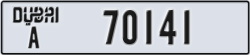 dubai - code - A - number -70141