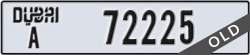 dubai - code - A - number -72225