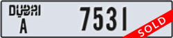 dubai - code - A - number -7531