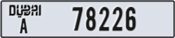 dubai - code - A - number -78226