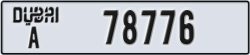 dubai - code - A - number -78697