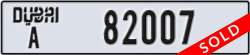 dubai - code - A - number -82007