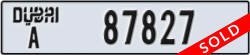 dubai - code - A - number -87827