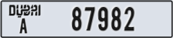 dubai - code - A - number -87982