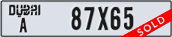 dubai - code - A - number -87X65
