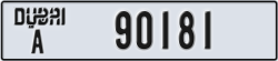 dubai - code - A - number -90181