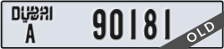dubai - code - A - number -90181
