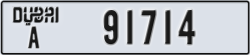dubai - code - A - number -91714
