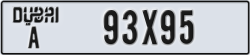 dubai - code - A - number -93X95