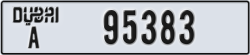 dubai - code - A - number -95383