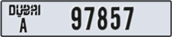 dubai - code - A - number -97857