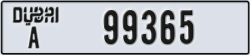 dubai - code - A - number -99365