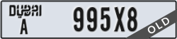 dubai - code - A - number -995X8