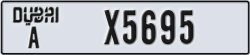 dubai - code - A - number -X5695