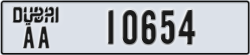 dubai - code - AA - number -10654