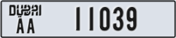 dubai - code - AA - number -11039