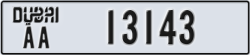dubai - code - AA - number -13143