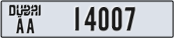 dubai - code - AA - number -13928