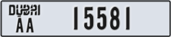 dubai - code - AA - number -15581
