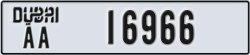 dubai - code - AA - number -16966