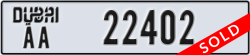 dubai - code - AA - number -22402