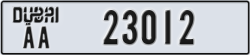 dubai - code - AA - number -23012