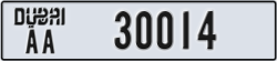 dubai - code - AA - number -30014