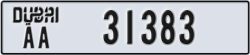 dubai - code - AA - number -31383