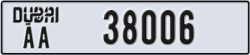 dubai - code - AA - number -38006