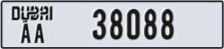 dubai - code - AA - number -38088