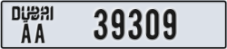 dubai - code - AA - number -39309