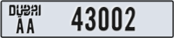 dubai - code - AA - number -43002