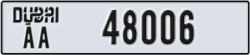 dubai - code - AA - number -48006
