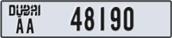 dubai - code - AA - number -48190