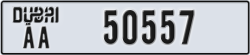 dubai - code - AA - number -50557