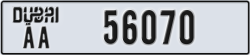 dubai - code - AA - number -56070